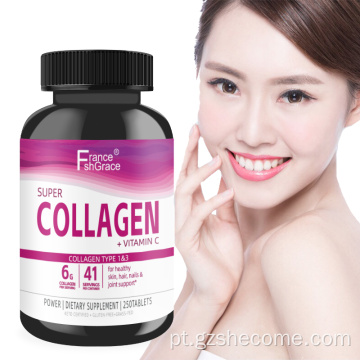 Comprimidos multi -colágeno branqueando comprimidos de colágeno de pele